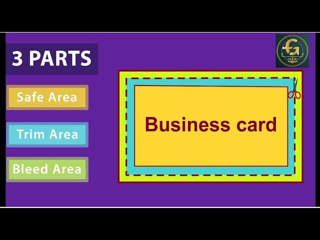 Standard Size of Business card | Business Card Setup | What is Safe area Trim and Bleed in