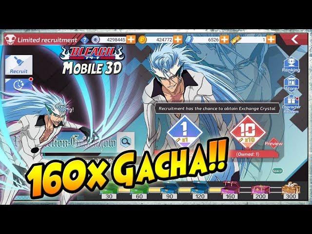 160x GACHA  RESURRECTION GRIMMJOW V2!! +Review - BLEACH Mobile 3D