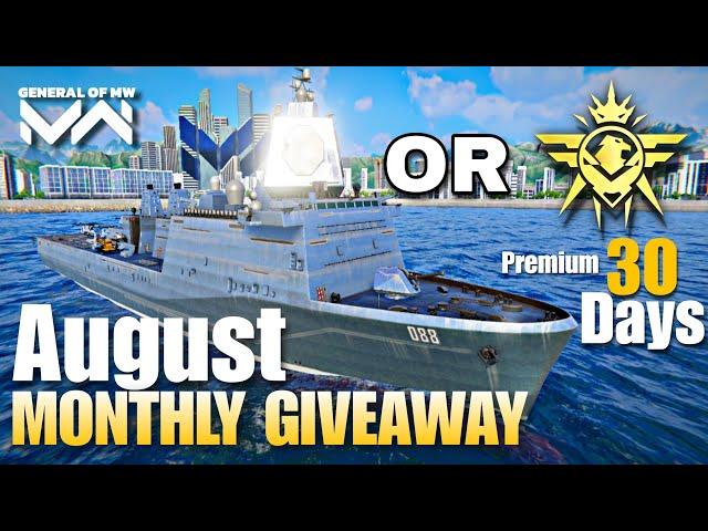 August Giveaway 2024 - Modern Warships