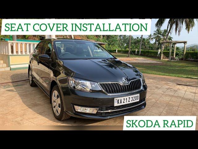 SKODA RAPID SEAT COVER INSTALLATION | RIDER PLUS 2021 | 1.0 TSI | MODIFICATION PART - 1