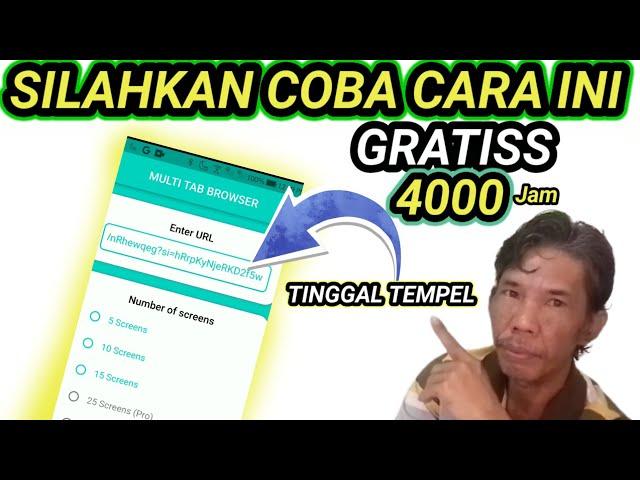 untuk pemula coba test cara ini untuk kejar 4000 jam tayang youtube gratis