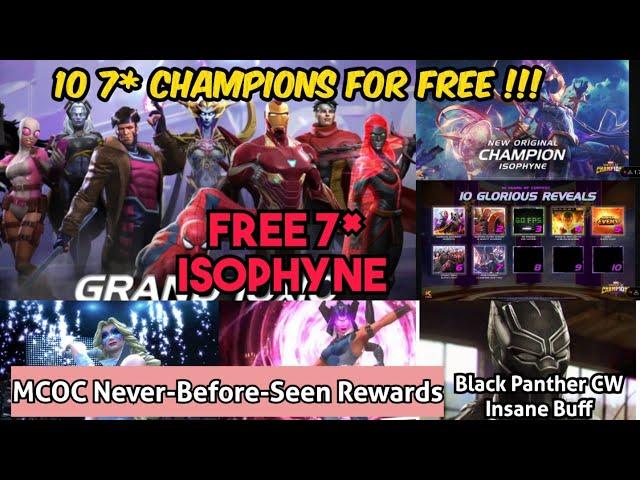 Kabam Going All-Out !! Insane 10 7* Champions for Free | ISOPHYNE 7* for Free 