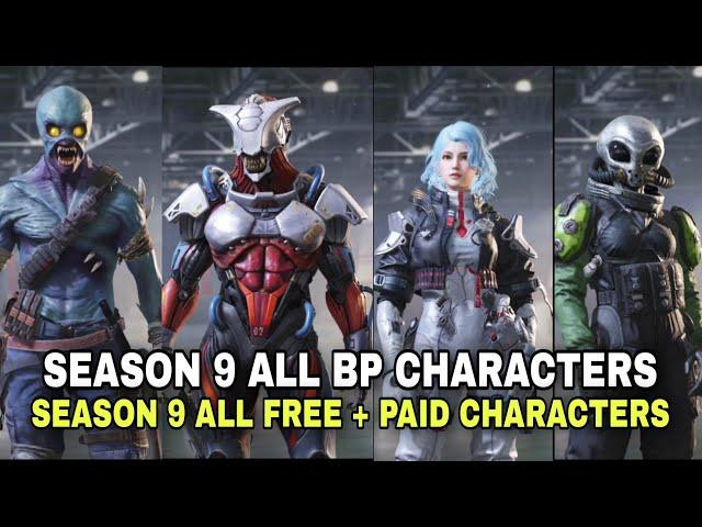 Season 9 All Battle pass Characters | Season 9 All Free & Paid New characters Leaks Codm 2024