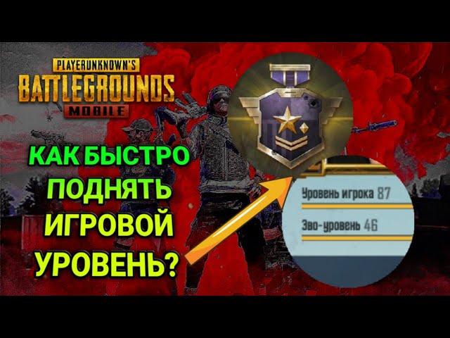 КАК БЫСТРО ПОДНЯТЬ ИГРОВОЙ УРОВЕНЬ В PUBG MOBILE?