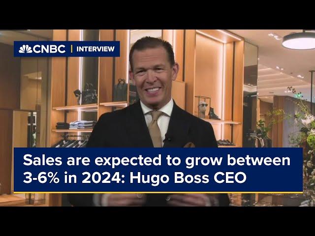 Company sales expected to grow between 3-6% in 2024: Hugo Boss CEO