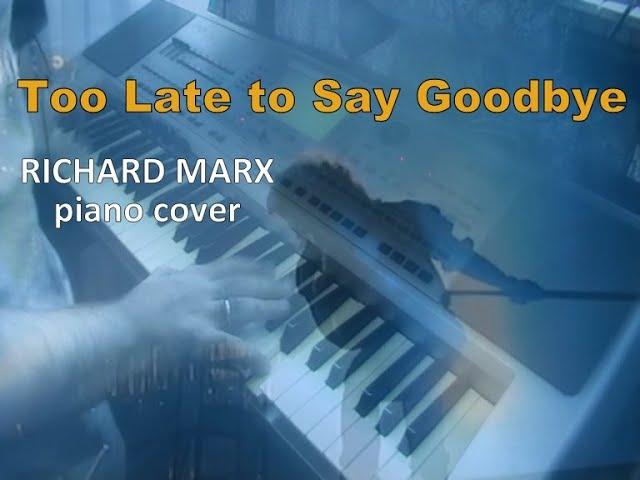 Too Late to Say goobdye - Richard Marx piano cover