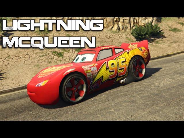 Grand Theft Auto V PC Mods - Lightning McQueen from Cars  PIXAR [DOWNLOAD][GTA V PC]