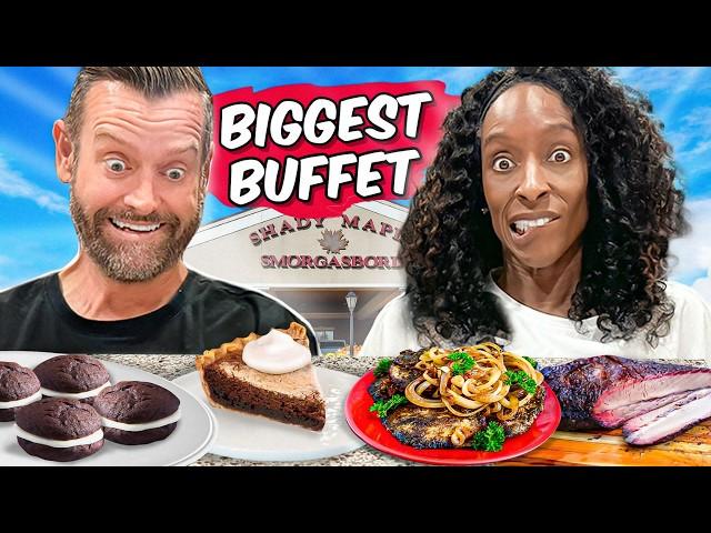 Two Brits Try The BIGGEST Amish BUFFET In The USA Or Did We?