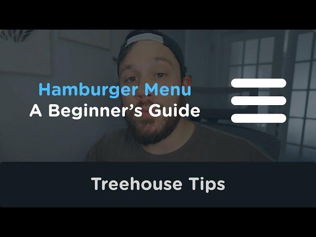 Build a Hamburger Menu with HTML, CSS, and JavaScript | Treehouse Tips