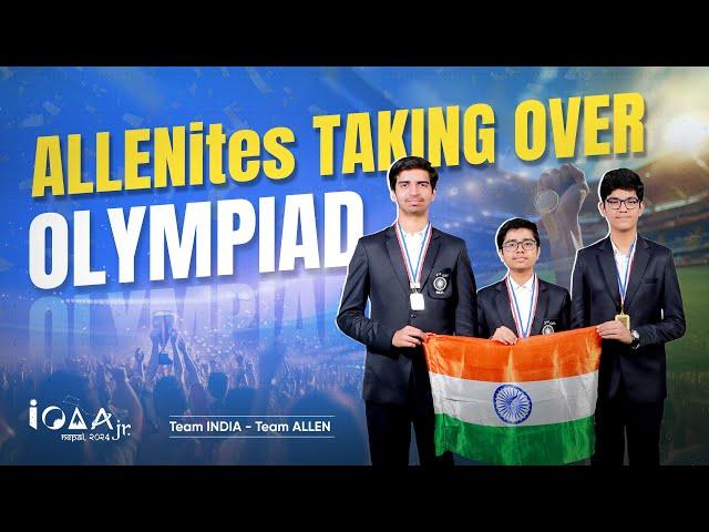 Representing India  in Nepal  | ALLENites are leading the Jr. IOAA   International Olympiad