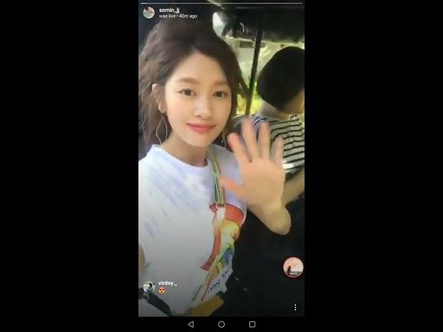 Jung Somin in Bali Indonesia IG Live 033018