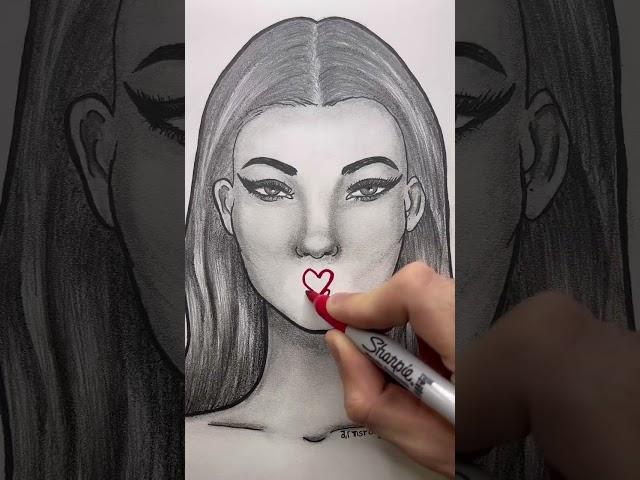 Aprende a dibujar Labios rojos! #makeup