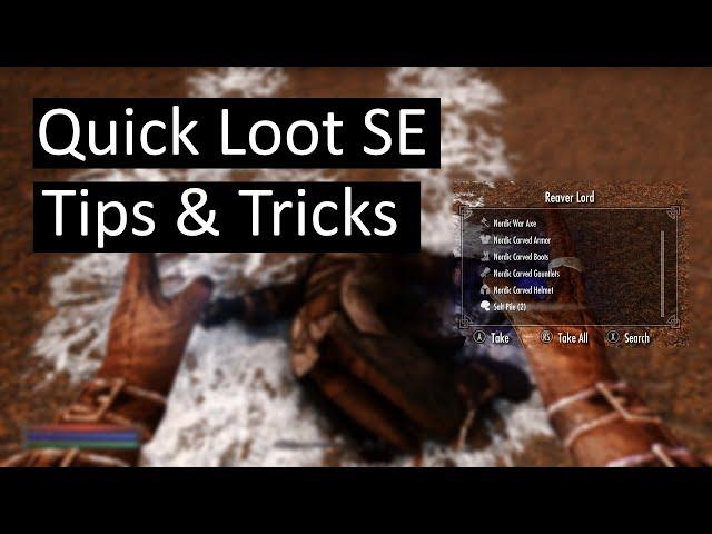 How to Install Quick Loot SE and Customize it - Tips & Tricks