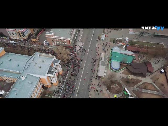 Бессмертный полк в Чите. 9 мая 2019 года.