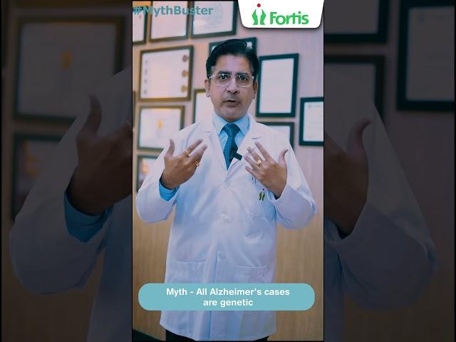 Listen to Dr. Kunal Bahrani, Fortis Escorts Hospital as he dispels the myth around Alzheimer's