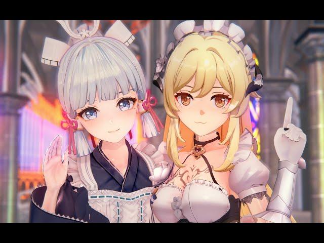 【Genshin Impact MMD／4K／60FPS】Ayaka & Lumine【Dreams Come True】