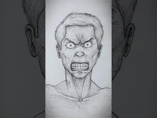 How to Draw Angry Face! #art #drawing #shortsfeed #artshorts #howto #shorts