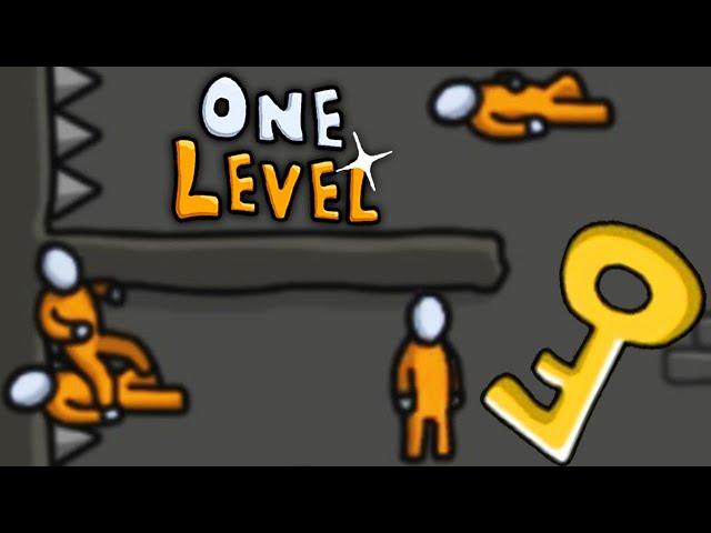 ПОБЕГ СТИКМАНА из ТЮРЬМЫ - Я СНОВА СЛОМАЛ ИГРУ! Весёлые головоломки в One Level: Stickman Jailbreak