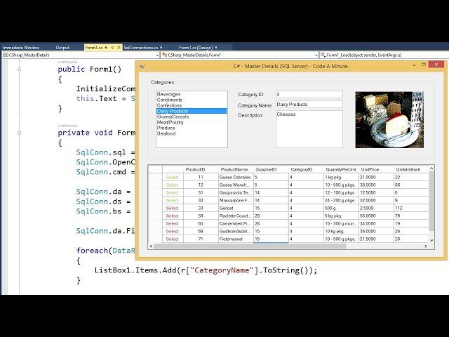 C# SQL Server : How to Create a Master-Detail Windows Form (Part 2/2)