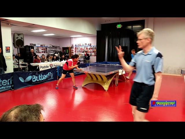 2019 Dream TT Open SE Semi-Final: William (2411) vs Ana (2157) at Swan Ping Pong