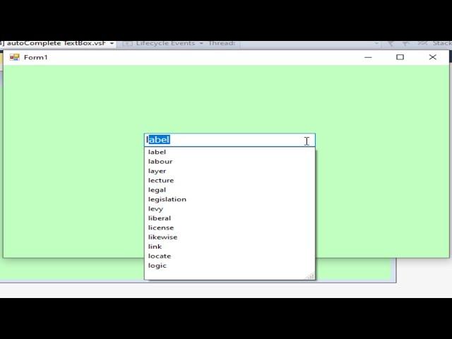 How to fill autocomplete textbox without database in C#