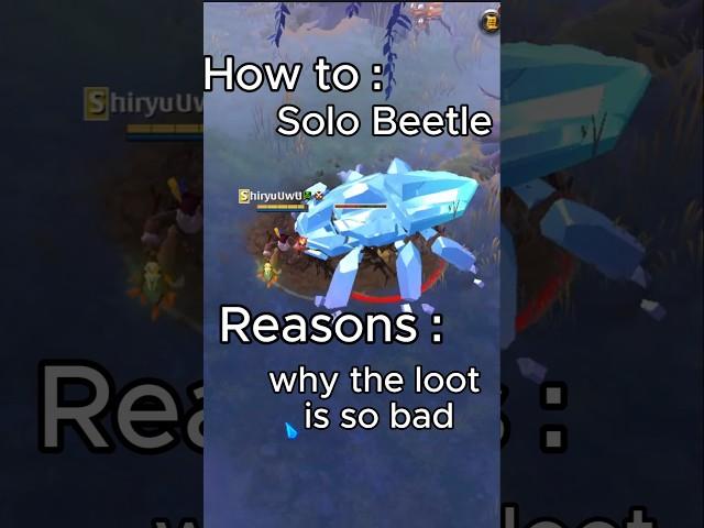 How to solo Crystal Beetle, Reasons why solo is bad this  patch #albiononline #shorts #solo