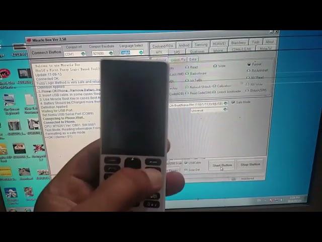 format full factory nokia 150 Rm 1190 bypass screen lock code by Miracle box 1000 bhw tv