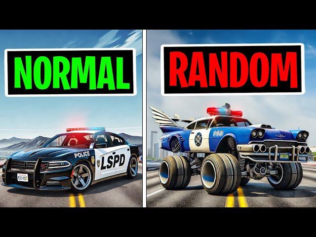 everytime I CRASH my COP CAR gets RANDOMIZED... GTA 5 RP