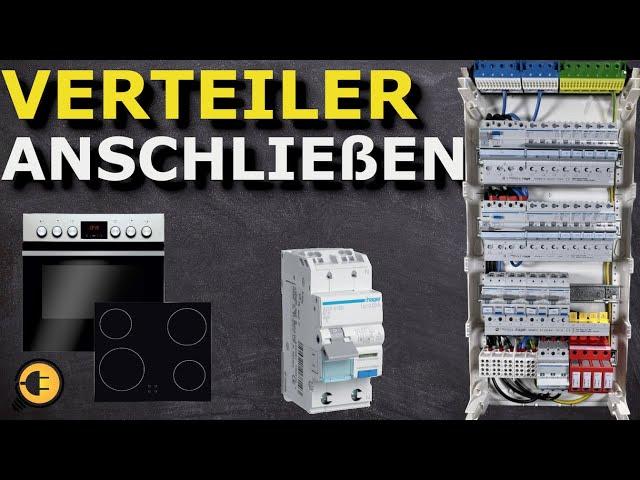 Unterverteiler verdrahten Herd & RCBO. FI LS und B16 Automat richtig anschließen in Unterverteilung