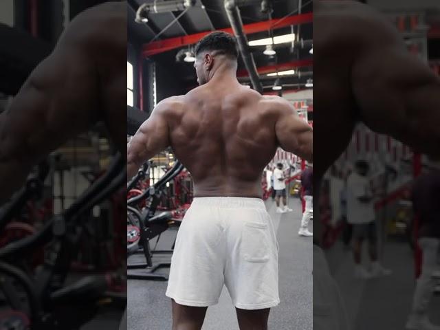 Muscle god Andrea Deiu front and back muscle flex