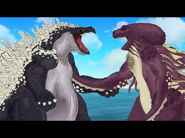 WHALE GODZILLA vs OCTOZILLA  |  EPIC BATTLE  : ShaggyZilla