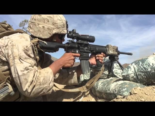 USMC 3rd Battalion 8th Marines HK M27 IAR mg 