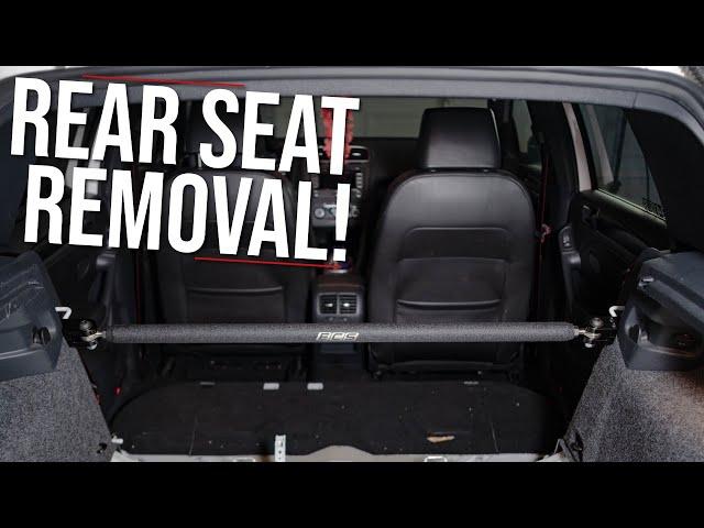 How To Remove The Rear Seats In A MK6 GTI | Both Bench and Upper Seat Backs