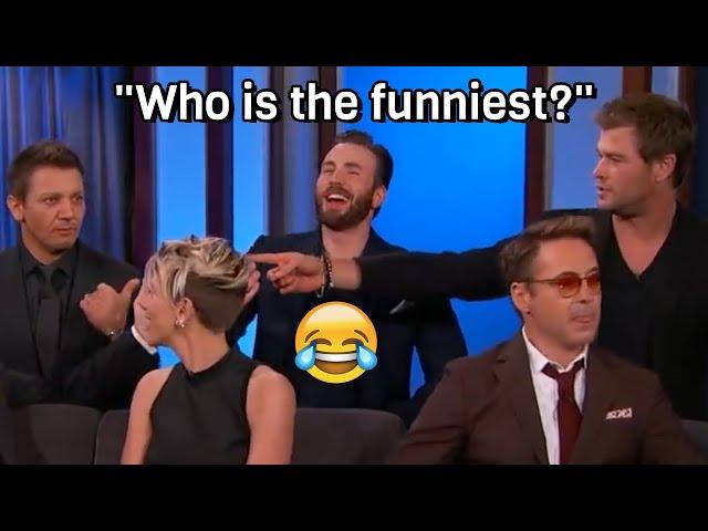 Marvel Cast being the funniest cast alive for 14 minutes straight