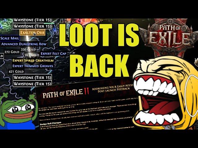 THE PATH OF EXILE 2 LOOT BUFFS ARE HERE