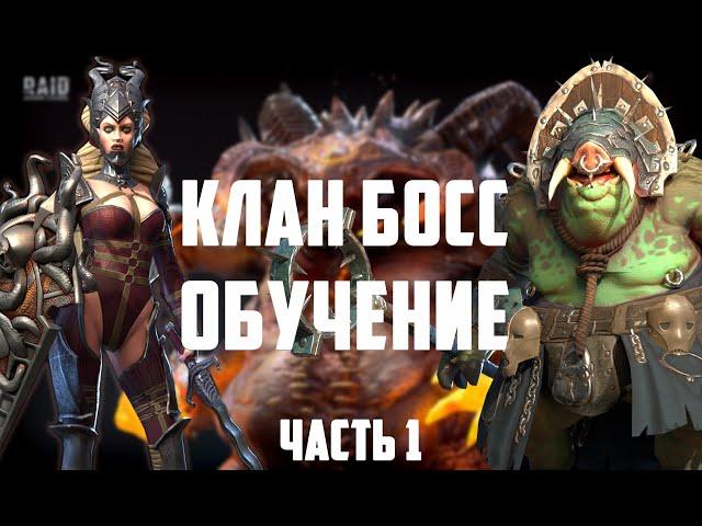 Обучение.Клан Босс.Бафы и дебафы на кб.Raid Shadow Legends