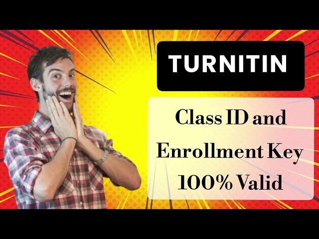 Turnitin Class ID and Enrollment Key for free 2024 | Plagiarism Check | Episode 01