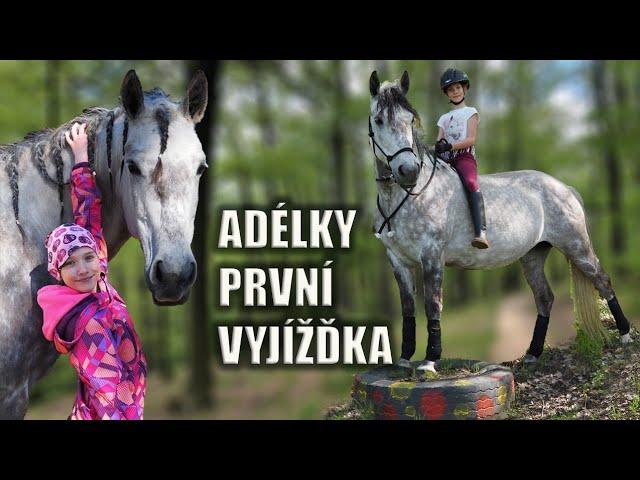 Zvládne překážky bez sedla?  Ádi první vyjížďka ? VLOG