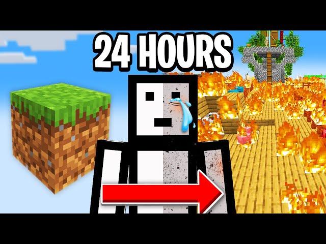 I Played ONE BLOCK for 24 HOURS Straight! (FULL MOVIE)