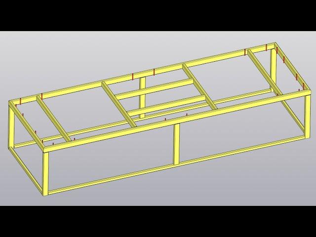 Компас 3D Металлоконструкции. Построение каркаса