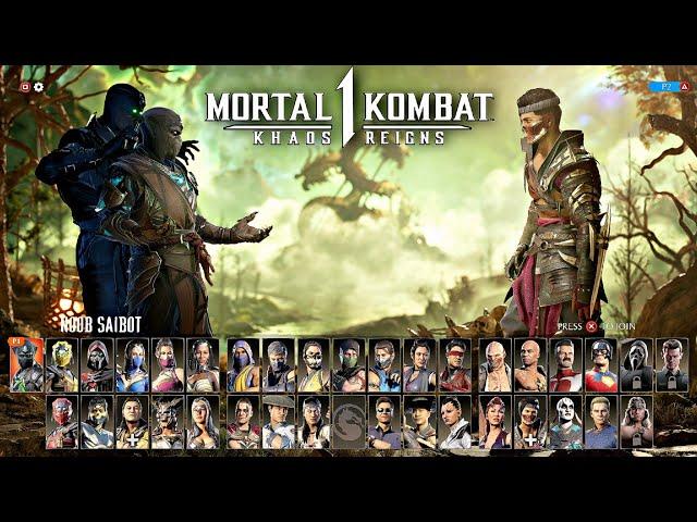 Mortal Kombat 1 Khaos Reigns - All Characters List (Including DLC)