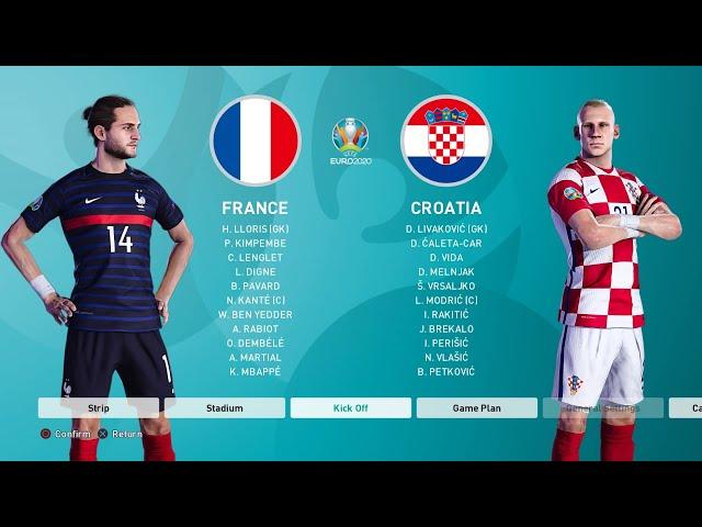 PES 2021 - France vs Croatia | UEFA Euro 2020 | Final