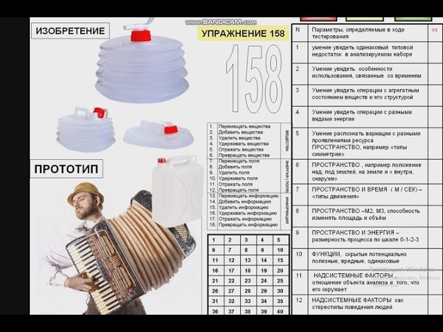 УПРАЖНЕНИЕ 158 СКЛАДНОЙ КОНТЕЙНЕР ДЛЯ ВОДЫ