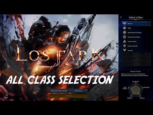 Lost Ark - Character selection 2022 (Outfits & Looks)