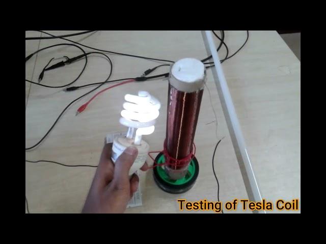 Voltage Testing of Tesla coil | Shubham | Ss Tech Lab