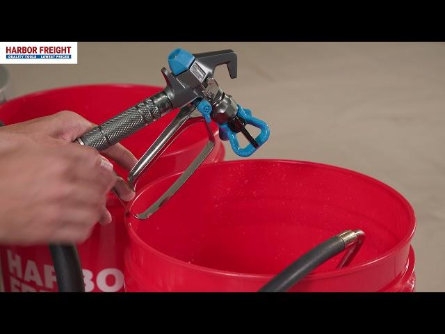 Harbor Freight Avanti Airless Paint Sprayer: Set up