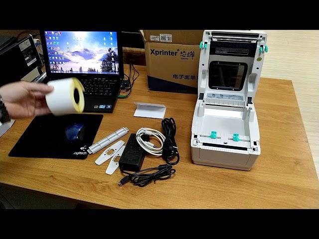 Распаковка, обзор, тестирование печати этикеток Xprinter XP-460B