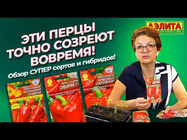 СУПЕР ПЕРЦЫ от Агрофирмы Аэлита! Обзор РАННИХ СОРТОВ, которые НЕ ПОЗДНО ПОСЕЯТЬ СЕЙЧАС!