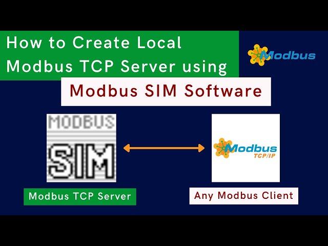 How to Create Local Modbus TCP Server using ModSim Software | Modbus Tools | Modbus TCP Server |