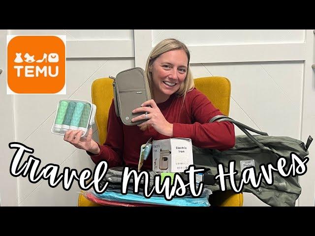 *HUGE* TEMU TRAVEL HAUL!!! // Travel Essentials on a Budget #temu